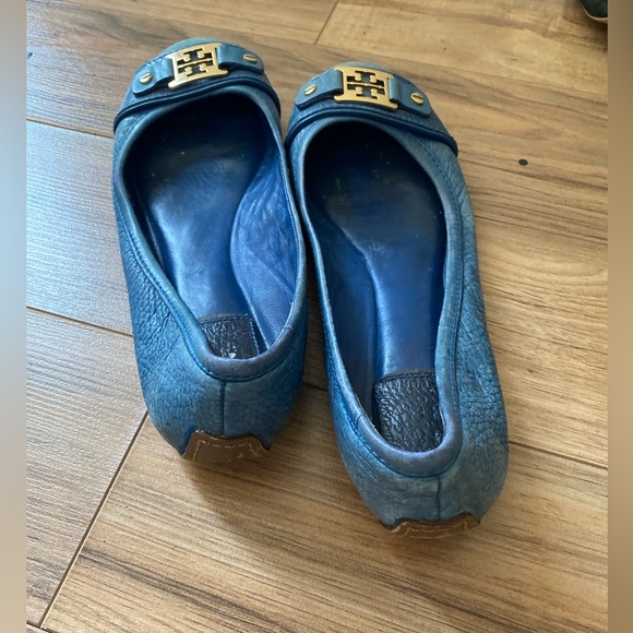 Tory Burch Blue Flats - Picture 4 of 5